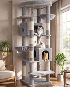 Globlazer Torre de árbol de gato resistente de 74 pulgadas para gatos de