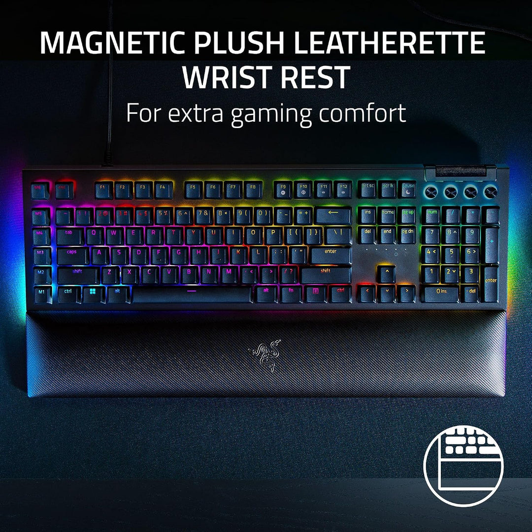 Razer BlackWidow V4 Teclado Mecánico para Juegos: Interruptores Ama...