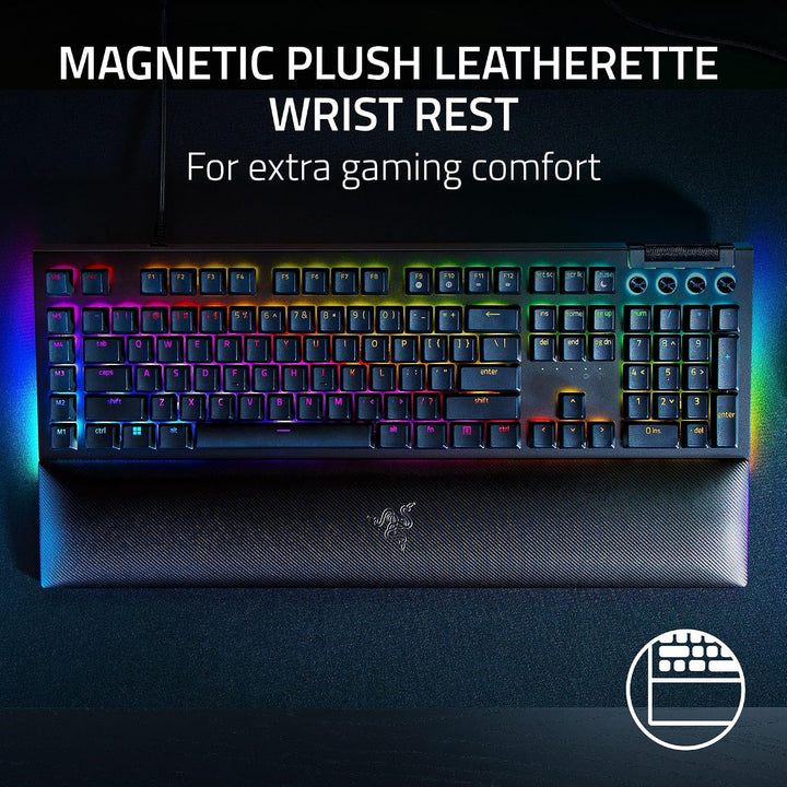 Razer BlackWidow V4 Teclado Mecánico para Juegos: Interruptores Ama...