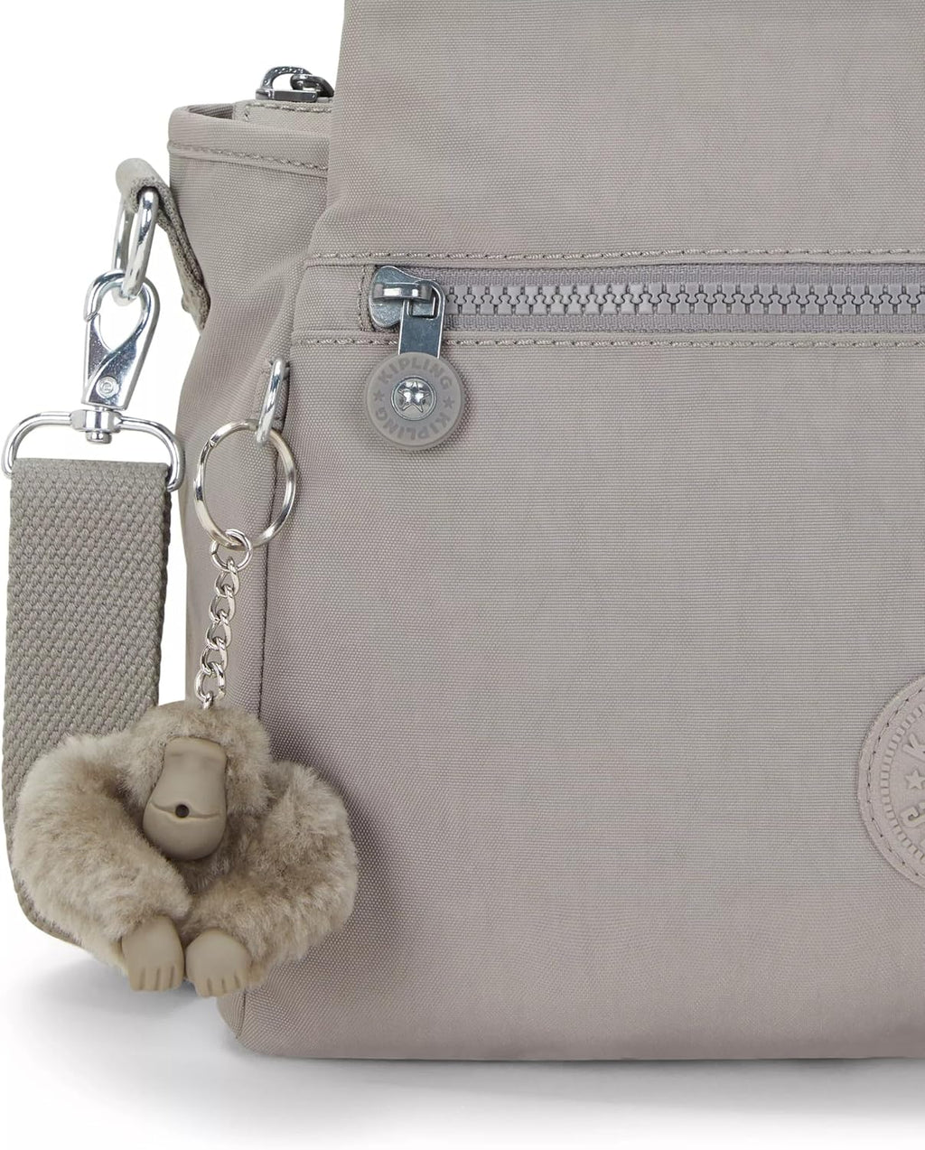 Kipling Elysia Bolso Bandolera Convertible Sólido, Gris