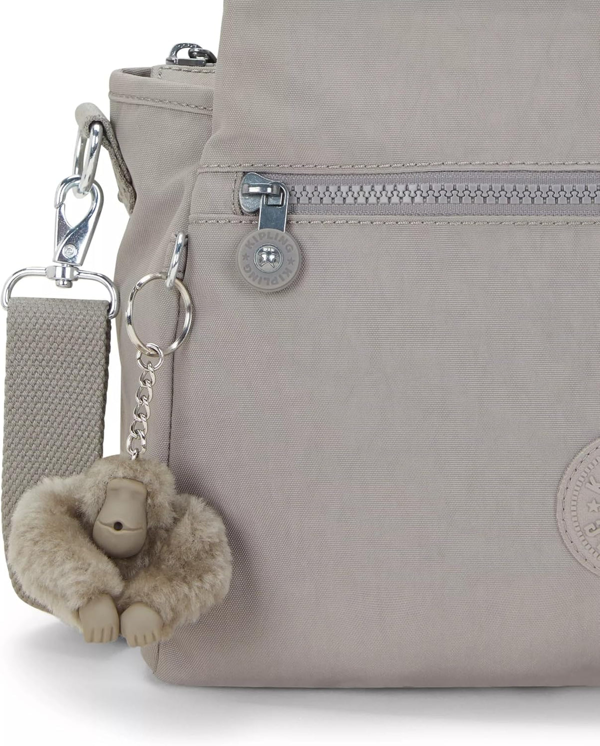 Kipling Elysia Bolso Bandolera Convertible Sólido, Gris