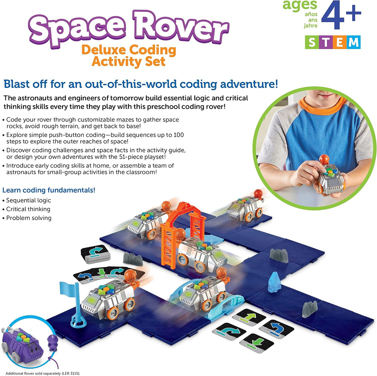 Learning Resources Set de actividades de codificación de lujo Space Rover