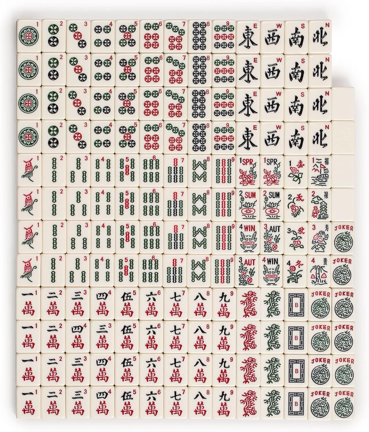 Juego de Mahjong Americano de Yellow Mountain Imports, Azul Calico con Estuche Blando Floral Azul - Estante todo en uno con Empujadores, Monedas de Puntuación Wright Patterson, Dados y Indicador de