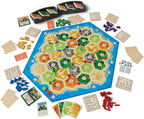CATAN Juego de mesa + paquete de expansión de 5 a 6 jugadores, juego de estrategia para familias y adultos, establecimiento de construcción comercial, juego de fiesta de conteo de jugadores extendido