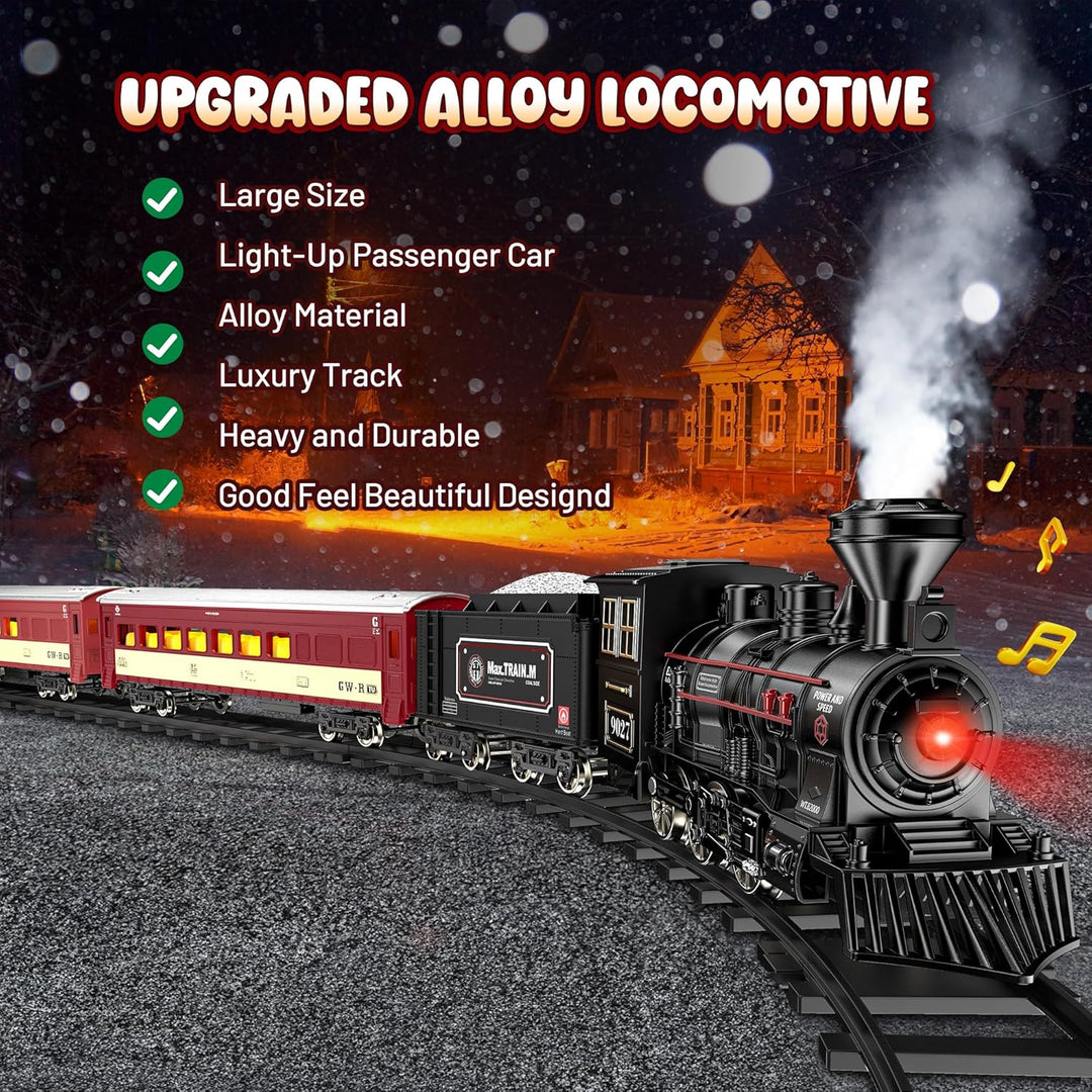 Juego de Tren Hot Bee - Juguetes de Tren de Metal con Pistas de Luj...
