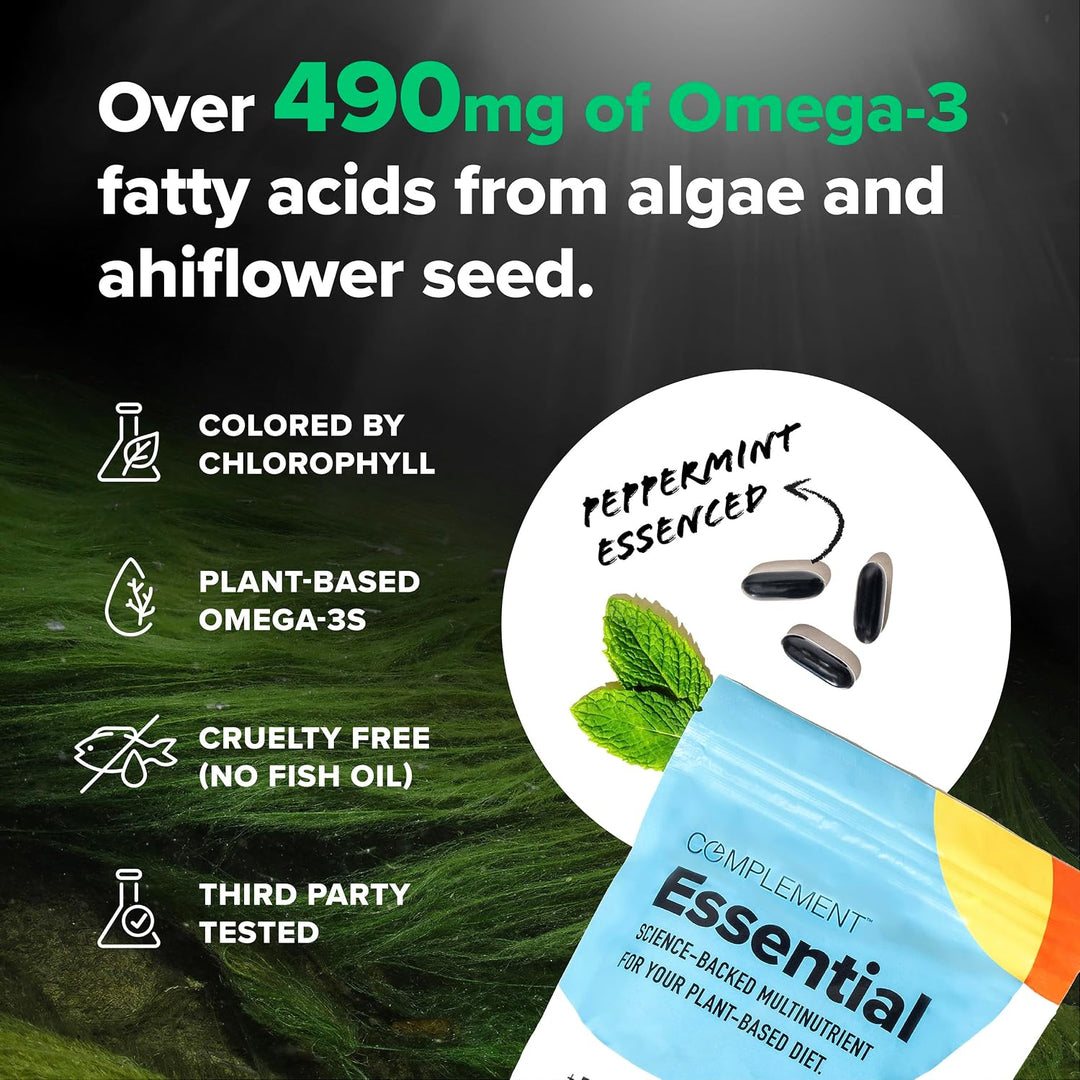 Complement Multivitaminas veganas para mujeres y hombres - Omega 3...
