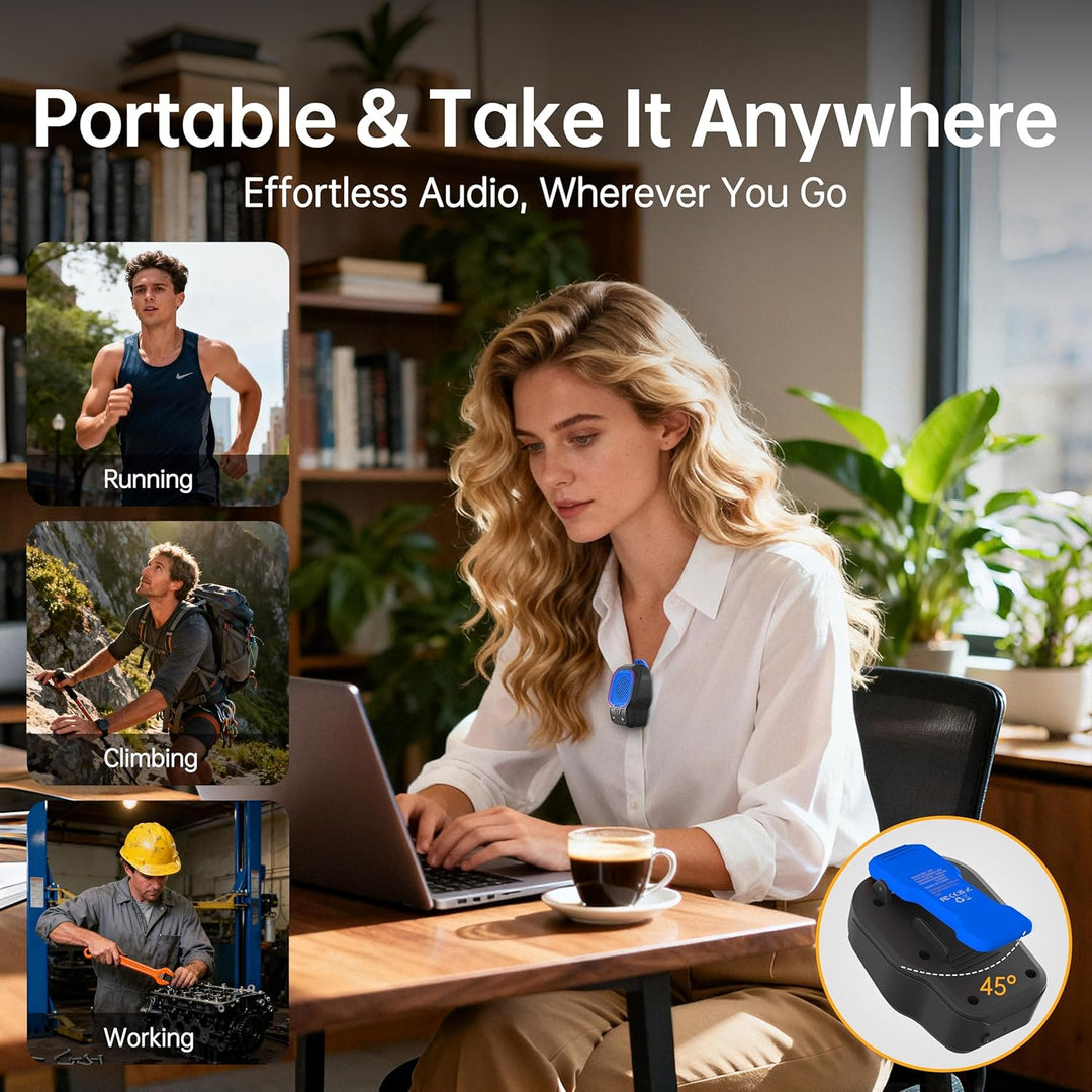 Altavoz Bluetooth portátil, altavoz inalámbrico portátil con clip m...
