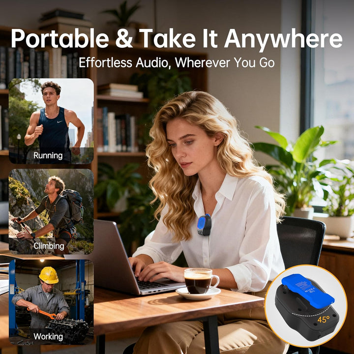 Altavoz Bluetooth portátil, altavoz inalámbrico portátil con clip m...