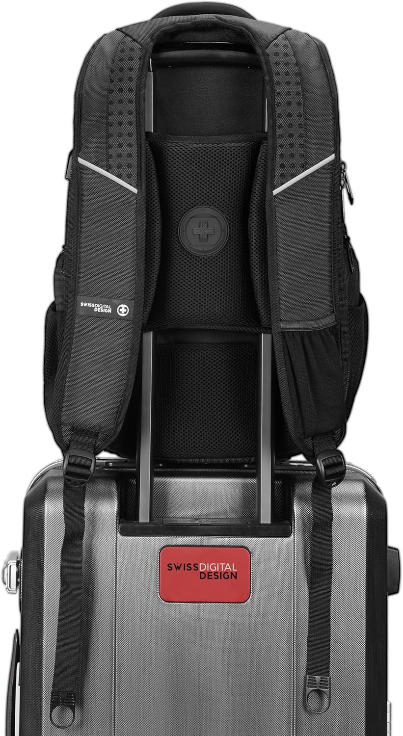Mochila de diseño Swissdigital Circuit para hombres, Grande, Moderno