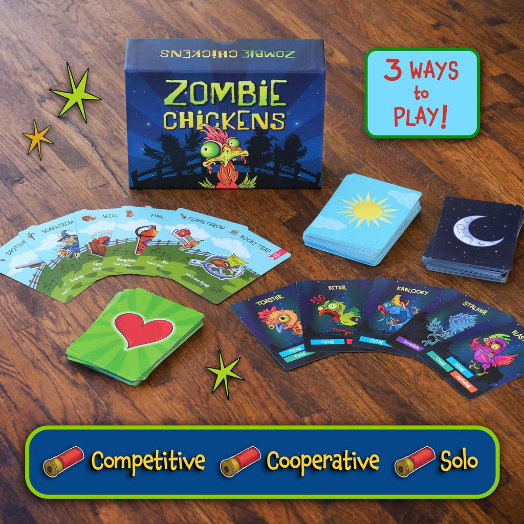 Zombie Chickens - Divertidos juegos de cartas familiares