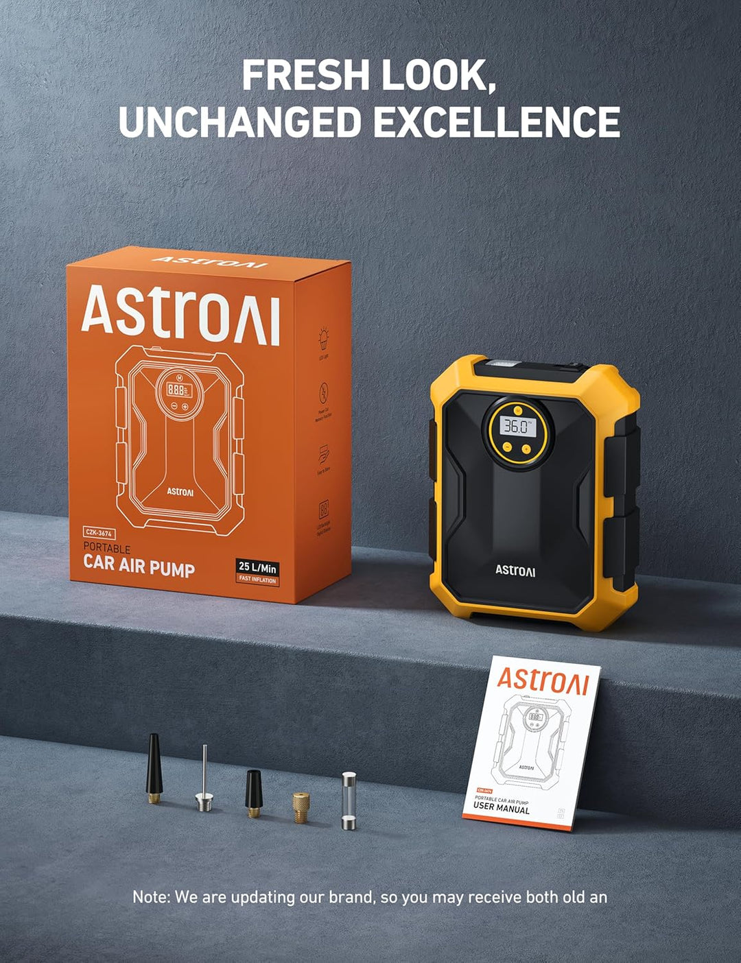 AstroAI Inflador de neumáticos Compresor de aire 12V DC Compresor d...