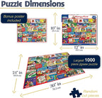 blanco Mountain 1000 Piece Jigsaw Puzzle Winter Christmas, Chrismas Carols