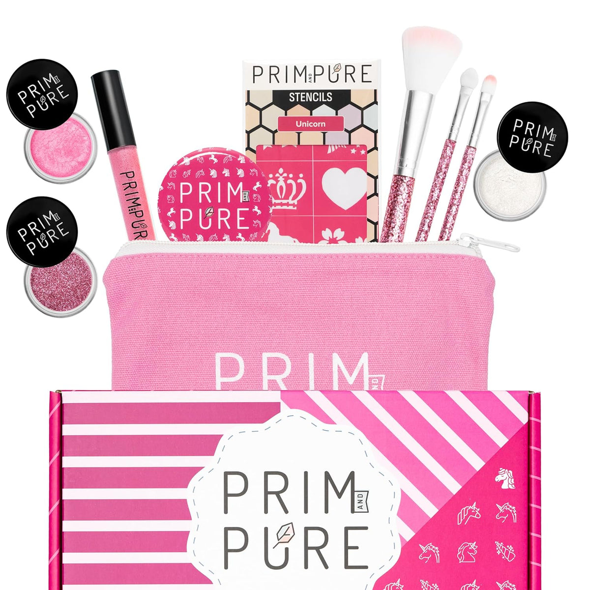 Prim and Pure Set de regalo de maquillaje para niños, plantilla, so...