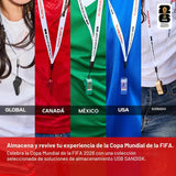 SANDISK Unidad flash USB-C de 128 GB, edición dorada de la Copa Mun...