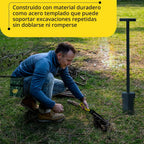 Pala para Detección de Metales, Pala de Doble Borde Serrado de Alta Resistencia - Cuchillo de Excavación para Jardinería, Caza, Camping, Plantación y Bolso de Almacenamiento para Tesoros, Juego