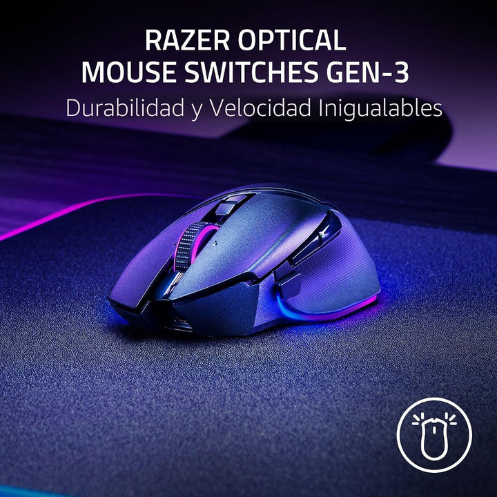 Razer Basilisk V3 Pro 35K Mouse inalámbrico para juegos: rueda de i...
