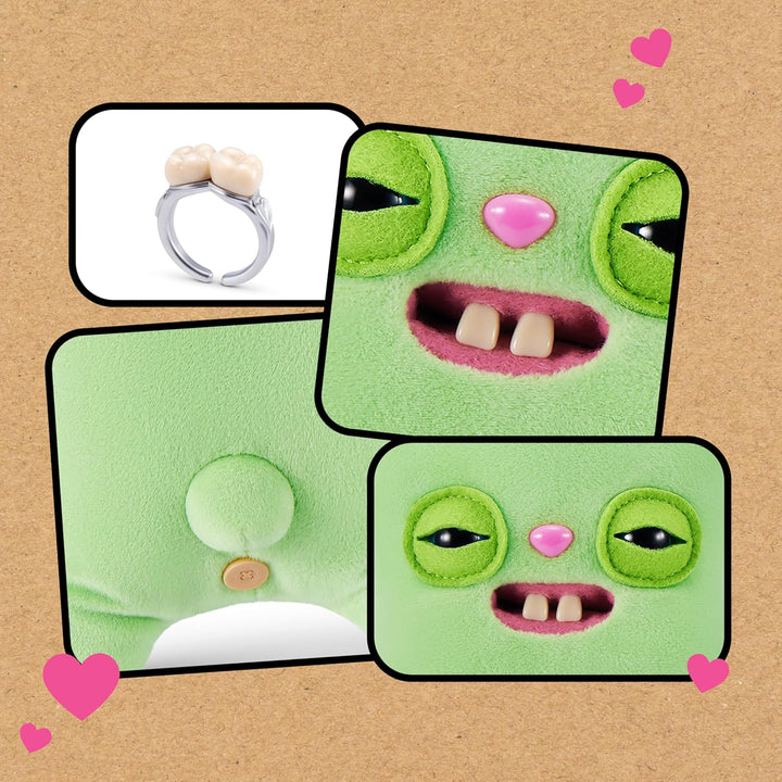 Fuggler Wedding Fuggs - Paquete de 2 peluches de 9