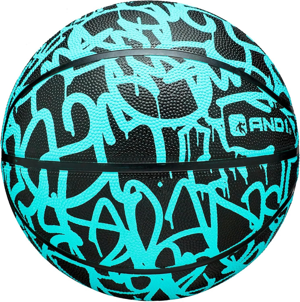 AND1 Fantom Classic Graffiti - Balón de baloncesto de goma, tamaño 28.5