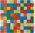 Paquete de 100 mini cubos mágicos, rompecabezas giratorios, juguetes, 3 x 3 cubo mágico de mosaico, arte del cerebro, recuerdos, regalos, suministros de fiesta para niños y niñas
