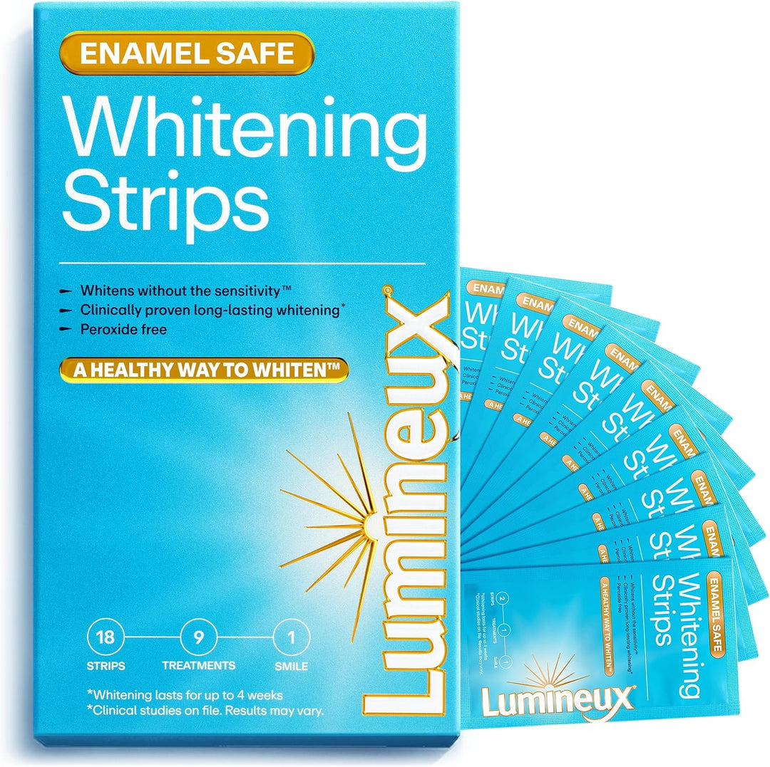 Kit de tiras blanqueadoras dentales Lumineux - 9 tratamientos - sin...