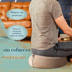Florensi - Cojín de meditación - Cómoda almohada de suelo - Tradicional almohada de meditación tibetana con hermosa cubierta de terciopelo - Cojín de suelo grande para sentarse para adultos - Respaldo