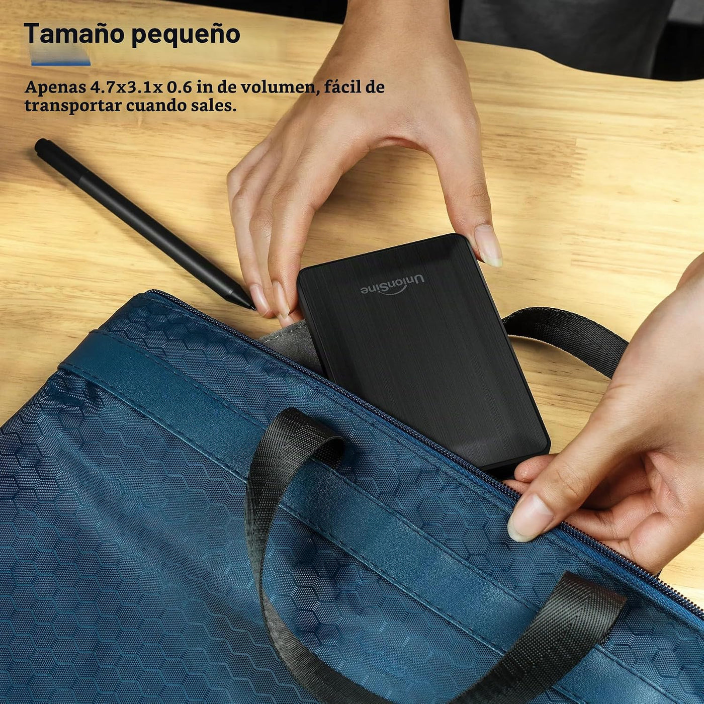 UnionSine Disco duro externo portátil de 2.5 pulgadas, 1 TB, USB 3....