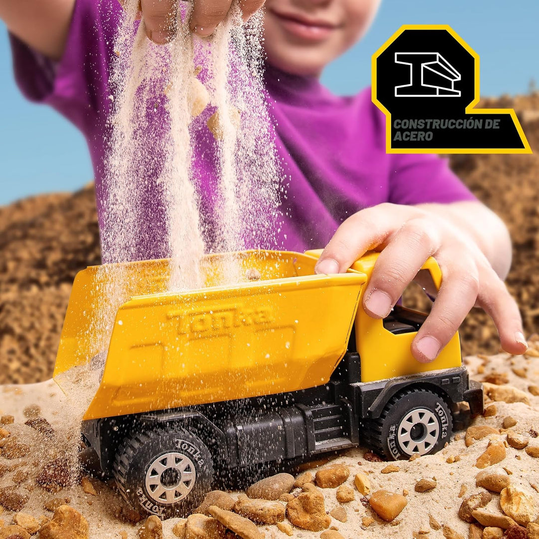 Tonka - Steel Classics Serie Giga - Camión volquete y excavadora, p...