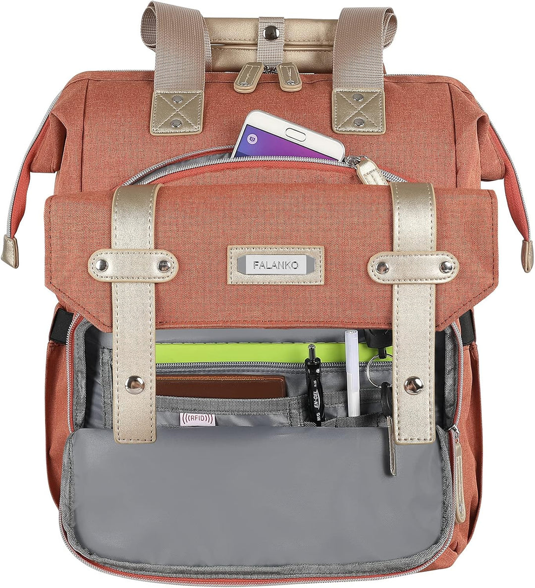 FALANKO Mochila para Laptop para Mujeres, Mochila de Trabajo Univer...