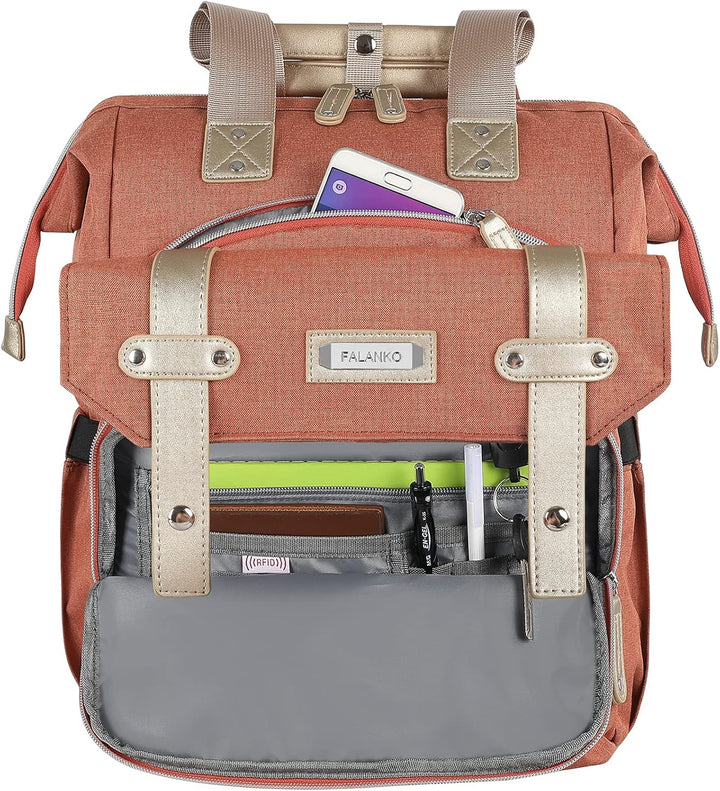 FALANKO Mochila para Laptop para Mujeres, Mochila de Trabajo Univer...