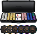 SLOWPLAY Nash Juego de Fichas de Póker 500 PCS con Estuche, Fichas de Arcilla de 14 Gramos