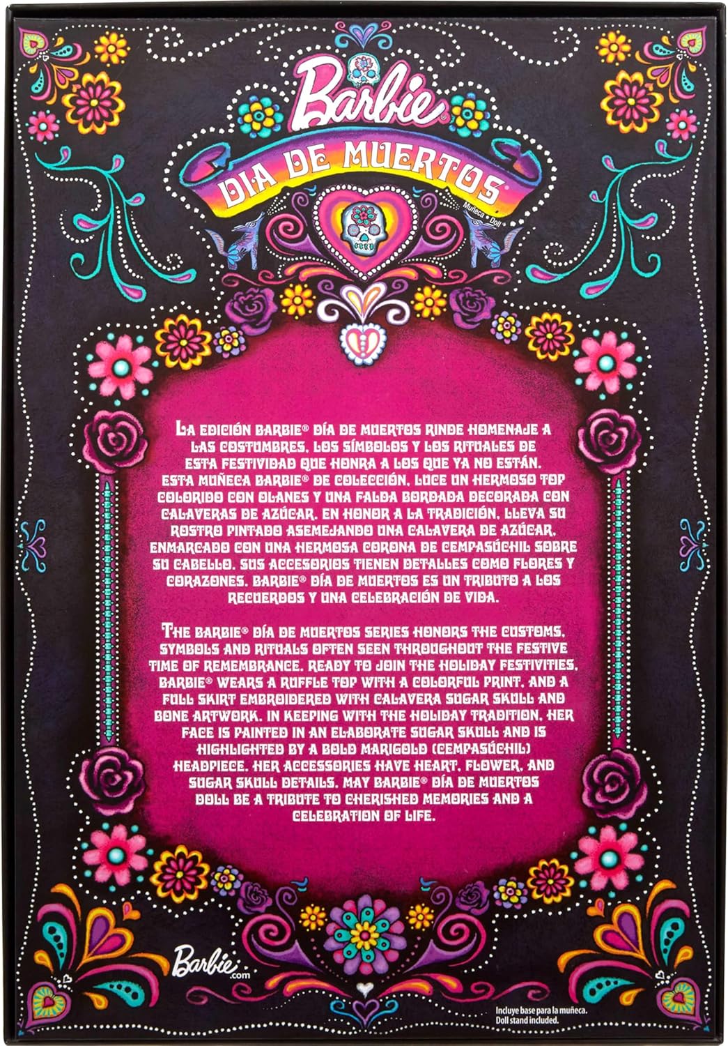 Muñeca Barbie Signature, colección de 2024 Día de Muertos en vestid...