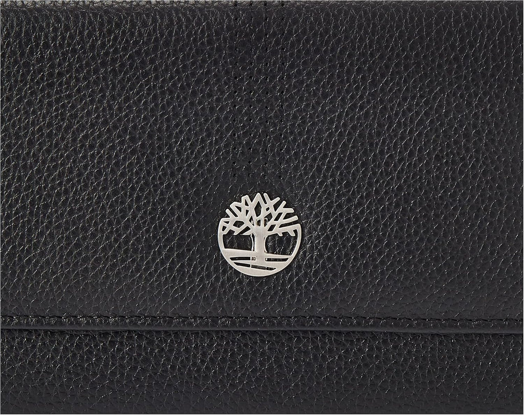 Timberland - Cartera de piel con solapa RFID para mujer, organizadora