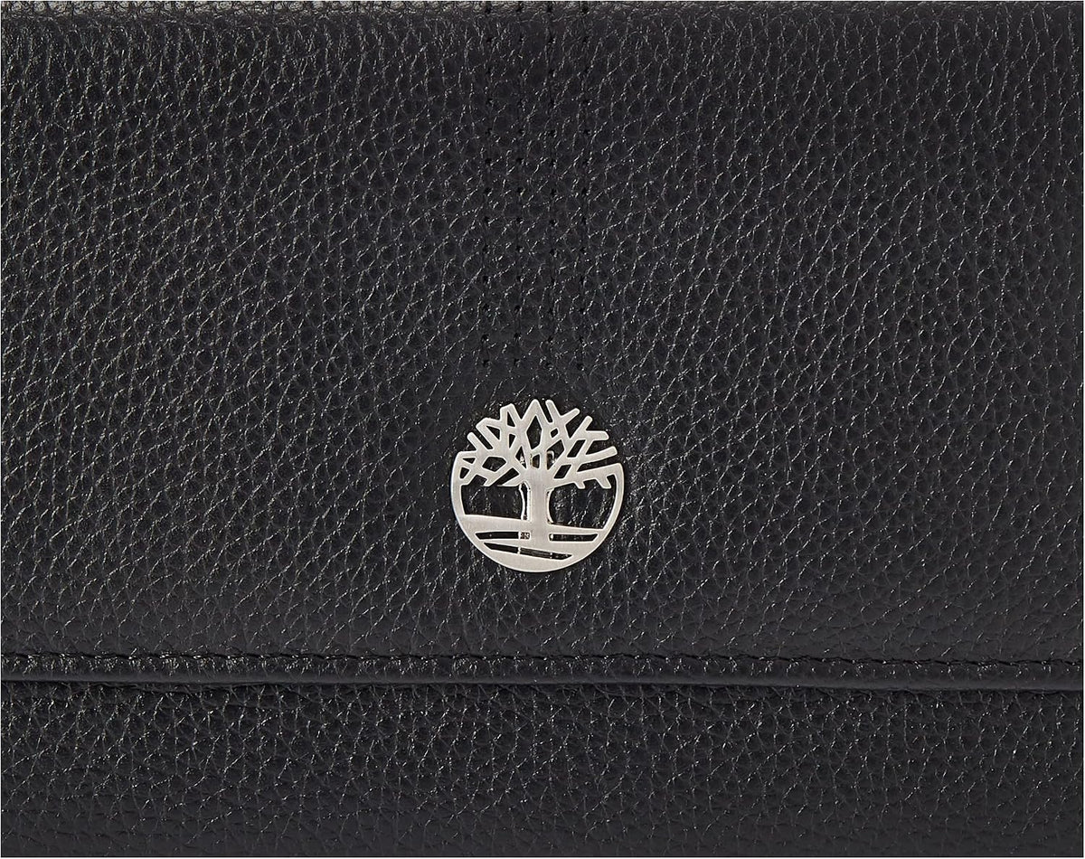 Timberland - Cartera de piel con solapa RFID para mujer, organizadora