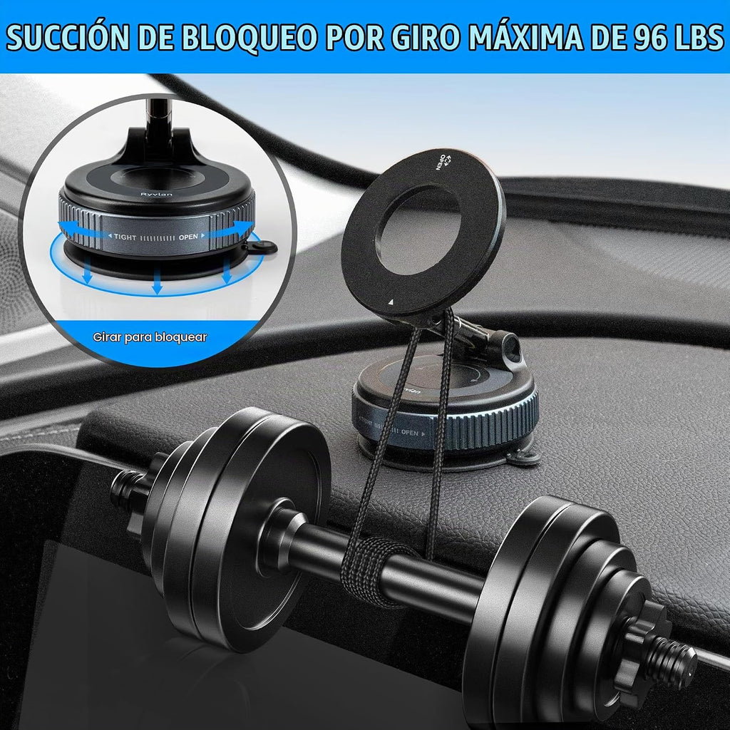 Soporte de trípode para automóvil, soporte magnético para teléfono