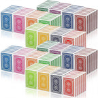 Zubebe Paquete de 144 barajas de cartas a granel, 12 colores, multicolor