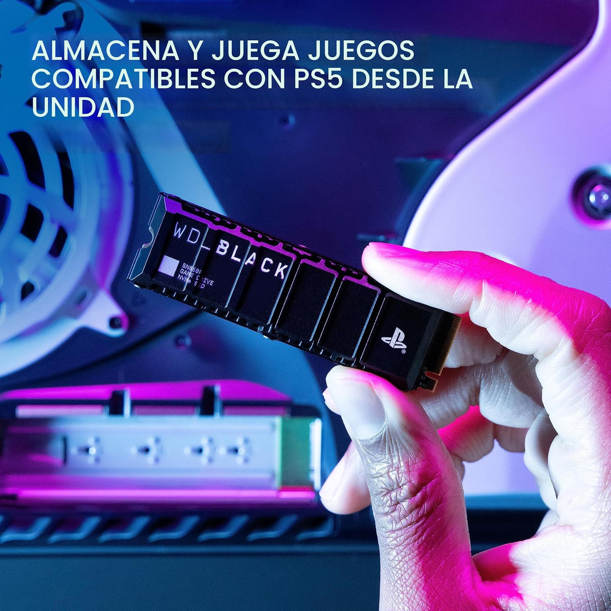 WD_BLACK 4TB SN850P NVMe M.2 SSD con licencia oficial de expansión...
