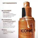 ICONIC LONDON Prep-Set-Glow | Hidratante + Fijador + Spray brillant...