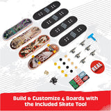 TECH DECK Ultra DLX - Juego de 4 patinetas reales mini