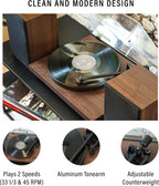 Crosley Tocadiscos C62C-WA con altavoces, nogal