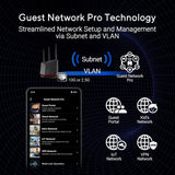 ASUS RT-BE86U BE6800 Router WiFi 7 de doble banda, soporta 4096-QAM...
