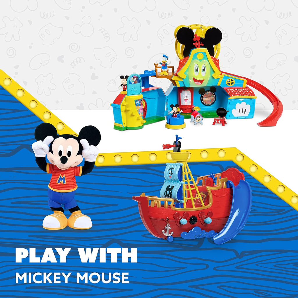 Disney Junior Mickey Mouse Funhouse Treasure Adventure Pirata Barco Set de Juego