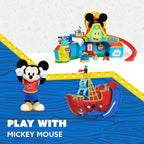 Disney Junior Mickey Mouse Funhouse Treasure Adventure Pirata Barco Set de Juego