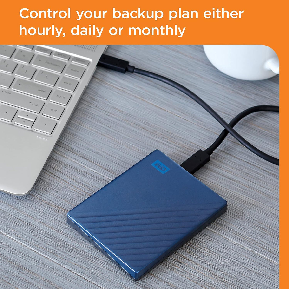 WD 6TB My Passport Ultra Blue, Disco duro externo portátil, softwar...