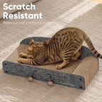 FUKUMARU Cama rascador grande para gatos, sofá rascador para gatos de 26