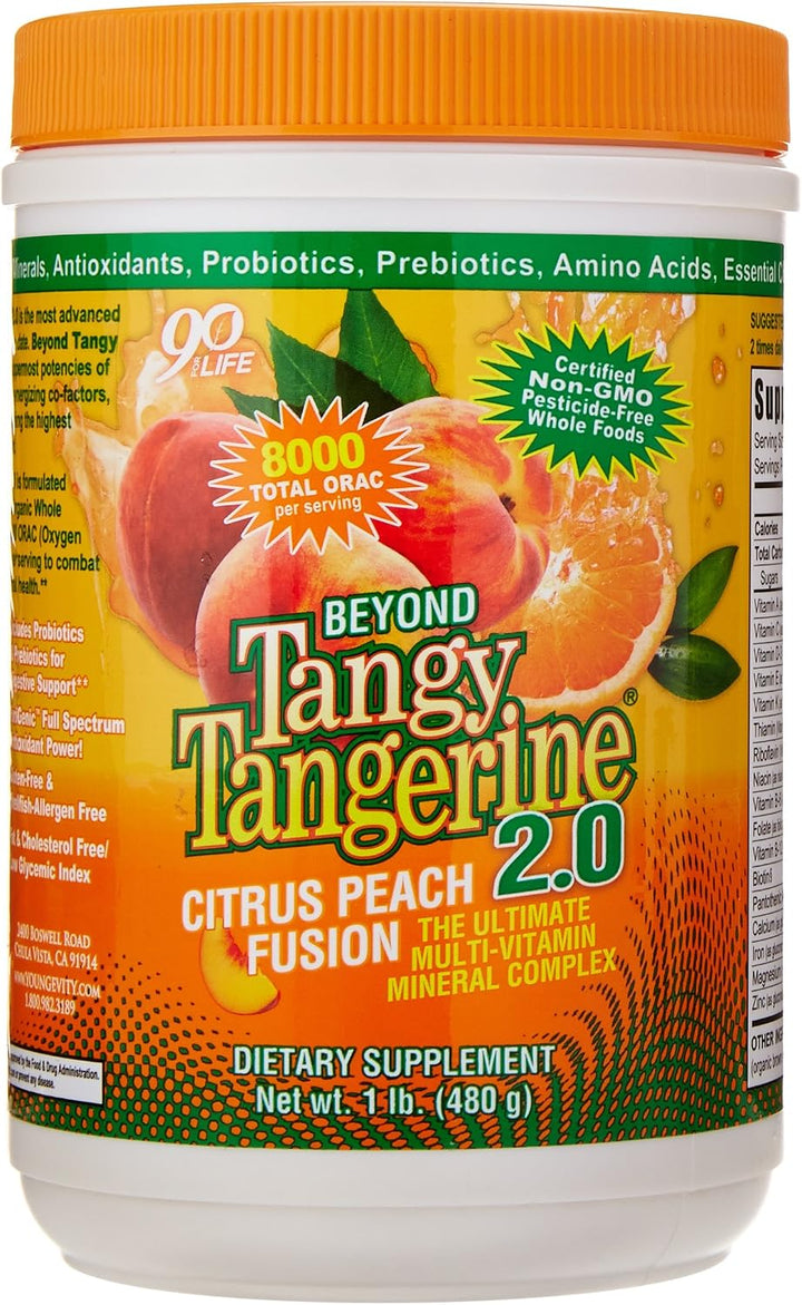 Youngevity Beyond Tangy Tangerine 2.0 Citrus Peach Fusion Complejo...