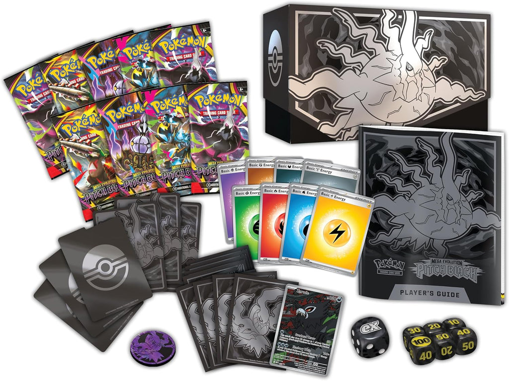 Pokémon TCG: Mega Evolution—Caja de entrenador Elite Pitch Black