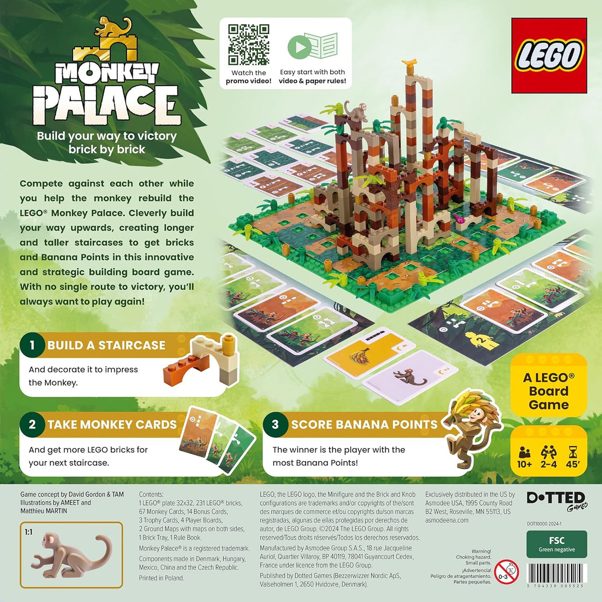 Dotted Games Monkey Palace A Lego - Construye tu camino