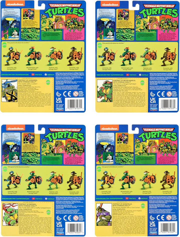 Tortugas Ninja Adolescentes Mutantes: Tortugas Clásicas de 4" - Paq...