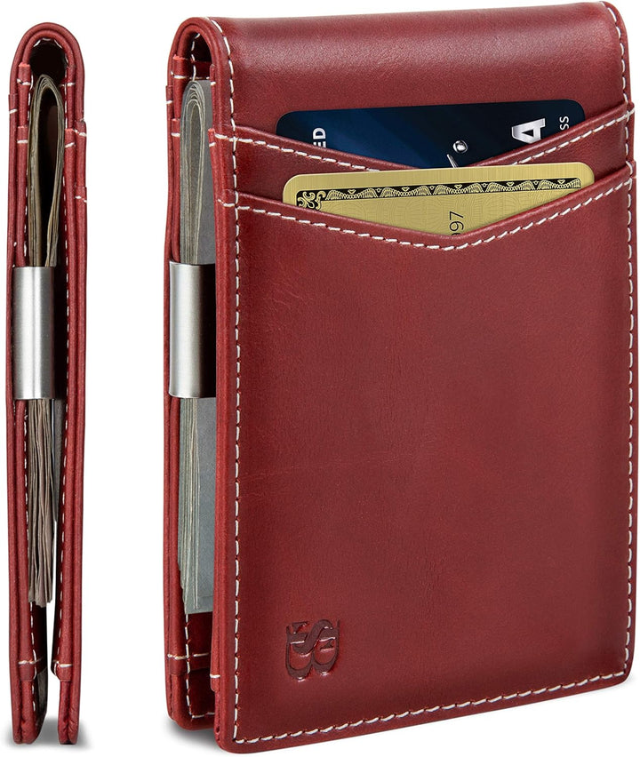 SERMAN BRANDS Money Clip Wallet - Mens Wallets slim Front Pocket RF...