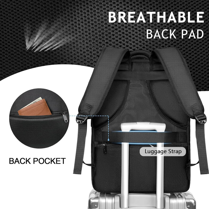 MATEIN - Mochila extra grande de 45L para viajes con laptop, mochil...